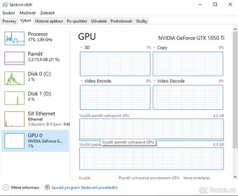 🖥Levný herní PC - GTX 1050 Ti, 16GB RAM, SSD - 6