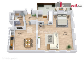 Prodej posledního apartmánu 2+kk v Horní Blatné, okr. Karlov - 6