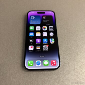 iPhone 14 Pro 128GB deep purple, pěkný stav, rok záruka - 6