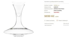 Designový dekantér Moser Oeno s nálevkou 1250 ml - 6