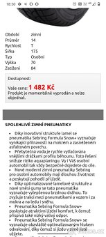 Alu kola R14, 4x98 a nové zimní pneu - 6