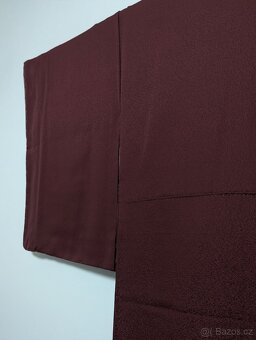 Vínově červené dámské iromuji kimono - 6