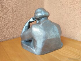 STAROŽITNÁ KOVOVÁ SOCHA.KARL MARX. - 6