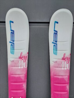 Dívčí lyže ELAN SKY, 110 cm + lyžáky - 6