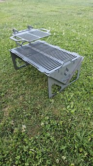🏕️ Skládací cestovní ohniště s grilem – ideální do dodávky - 6