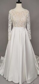 Luxusní nenošené svatební šaty, Neva, 34 EU (XS) - 6
