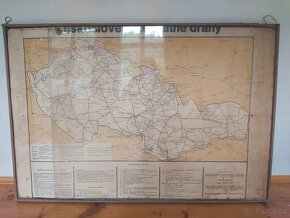 Mapa ČSD v rámu z nádraží - 6