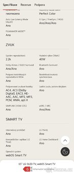 VYMENA OLED65BX TV LG PRÉMIOVÁ AI Smart 4K webOS 165cm Oled - 6