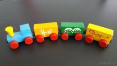 Prodám dětské retro-hračky - kolébku, vláček, kostky atd. - 6