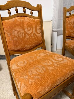 Rustikální jídelní stůl se židlemi - 6