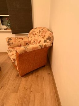 Sedací souprava - pohovka a 2 křesla, pěkný stav - 6