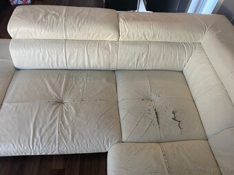 Kožená rohová sedačka – VELKÁ – LEVNĚ – SPĚCHÁ - 6