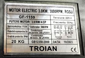 Elektrický motor na 220V s řemenicí 3kW 3000ot/min - 6