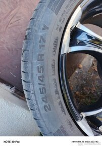 Prodám ALU kola CARMANI -- Koncern VW --245/45 R17 8Jx17 ET - 6