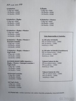 Vařený partikl - různé druhy - 6