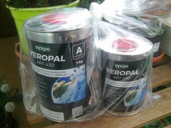 Speciální čirá hustá pryskyřice pro umělecké tvoření 1,3 kg - 6