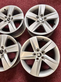 5x100 R16 originál alu Škoda Fabia 3 - Rapid - ET 46 - 6