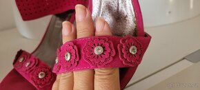 Dámské růžové/fuchsiové letní botičky Always vel.38 - 6