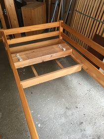 Dětská dřevěná postel masiv 90x 200 zn. Domestav - 6
