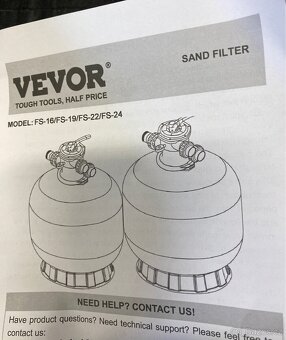 VEVOR pisková filtrace 65 kg písek ( 19 palců) - 6