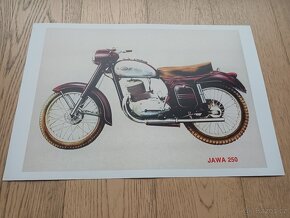 Prodam plakaty Jawa 350 typ 634,Bizon,Jawa 350 2x OHC - 6