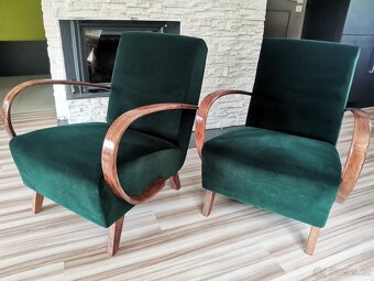 Křesla Halabala typu C Lahvová zeleň - 6