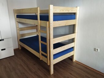 Extra masivní silná patrová postel - palanda - 6