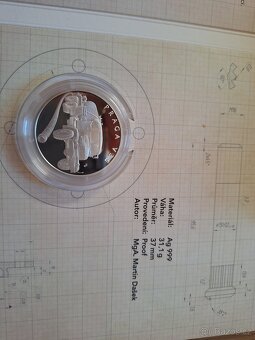 2024 NA KOLECH STŘÍBRNÁ MINCE PRAGA V3S, Z6 + ZDARMA BOX. - 6