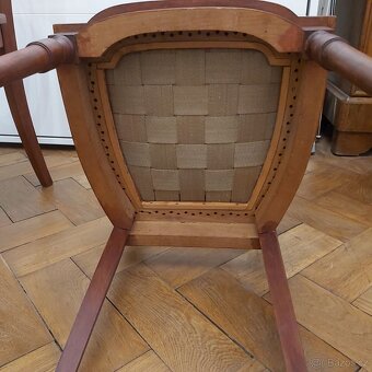 Starožitné dřevěné židle 2 ks - 6