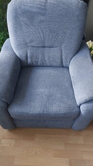 Sedaci souprava ,sedomodra - 6