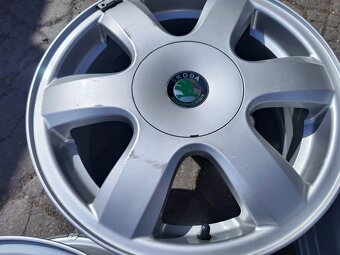15"alu sada 5x100 origo Škoda Fabia 1 2 Roomster Polo - 6