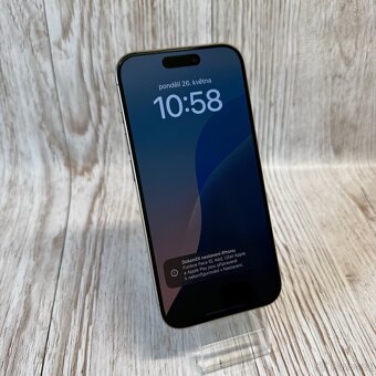 iPhone 15 Pro 256GB, nature, 98% baterie, eSIM (rok záruka) - 6