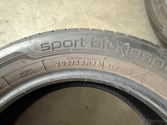 prodám letní pneumatiky 205/55/16 Dunlop celá sada - 6