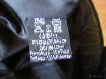 Dámská, kožená bunda, vel.40 - 6