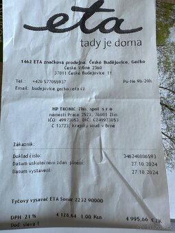 Vysavač eta sonar v záruce do 27.10.2026 - 6
