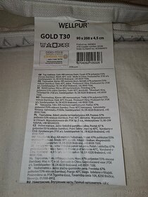 Vrchní matrace 90x200 GOLD T30 - 6