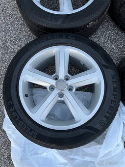 Originální ALU kola Audi 5x112 R17 - letní pneu - 6