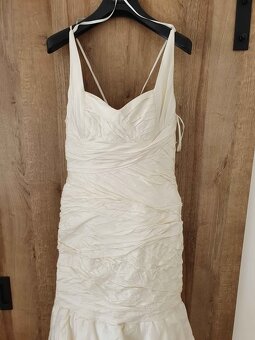 Hedvábné svatební šaty Pronovias - 6