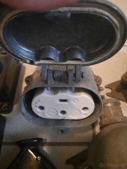 Retro zástrčka,vypínač,zásuvka 220/380V - 6