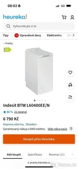 Indesit BTW L60400EE/N Nové - 6