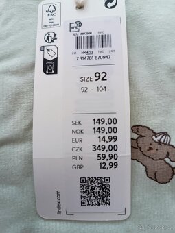 Set Lindex zelený pejsek, vel. 92 - 6