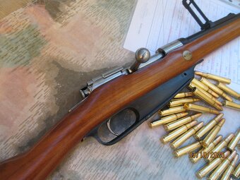 Puška Gewehr 1888 LOEWE BERLIN , náboje , TORMENTACE , , ře - 6