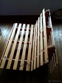 stůl a čtyři židle rok 1950 - 1960, 4 židle pohovka a postel - 6