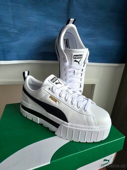 Puma nové tenisky platformy kožené boty - 6