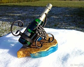 Masivní epoxidový stojan na šampaňské či víno - 6