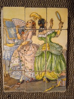 Staré dřevěné kostky Popelka - 6