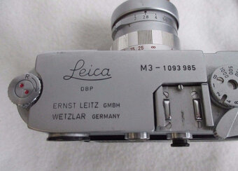 FOTOAPARÁT LEICA M3 LEITZ se 2 OBJEKTIVY (č. 79) - 6