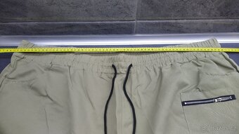 NOVÉ 2ks Pánské Plus Size kalhoty Khaki + Černá - 6