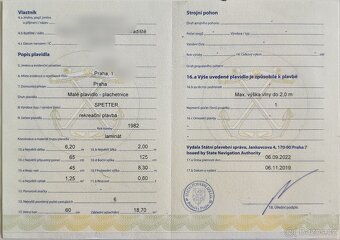 Kajutová plachetnice, dvoukýlová, 6,2m, 75cm ponor - 6