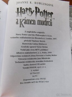 Rowlingová - Harry Potter a Kámen mudrců, 1. vyd. - 6